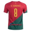 Virallinen Fanipaita Portugali B. Fernandes 8 Kotipelipaita MM-Kisat 2022 - Miesten